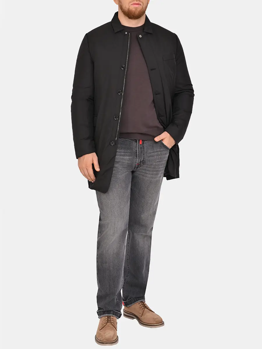 Пальто однотонное