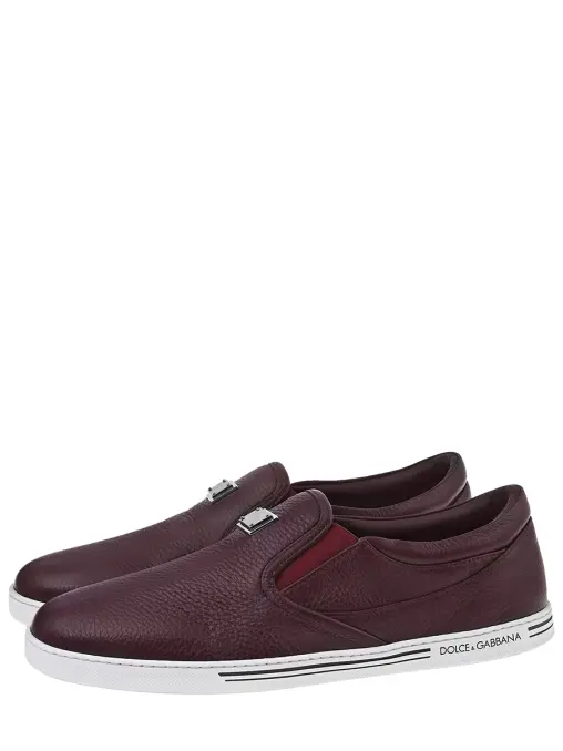 Слипоны кожаные DOLCE & GABBANA