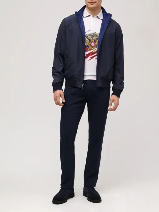 Поло хлопковое BERTOLO LUXURY MENSWEAR