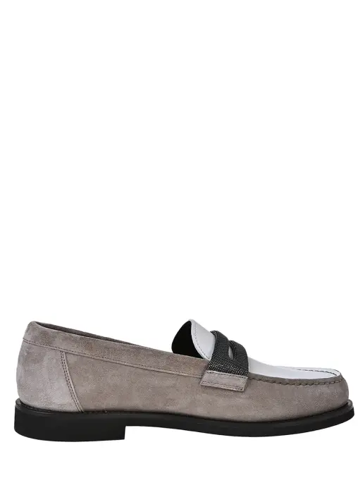 Лоферы комбинированные BRUNELLO CUCINELLI