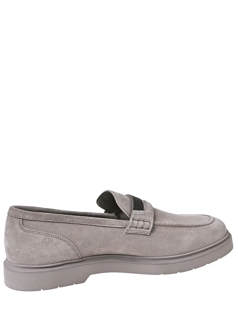 Лоферы замшевые