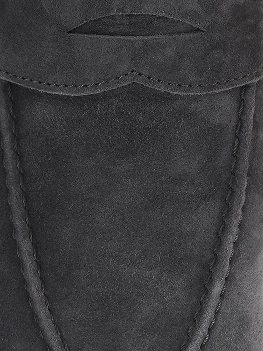 Лоферы замшевые