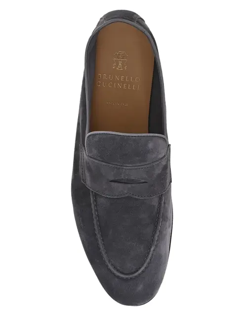 Лоферы замшевые BRUNELLO CUCINELLI