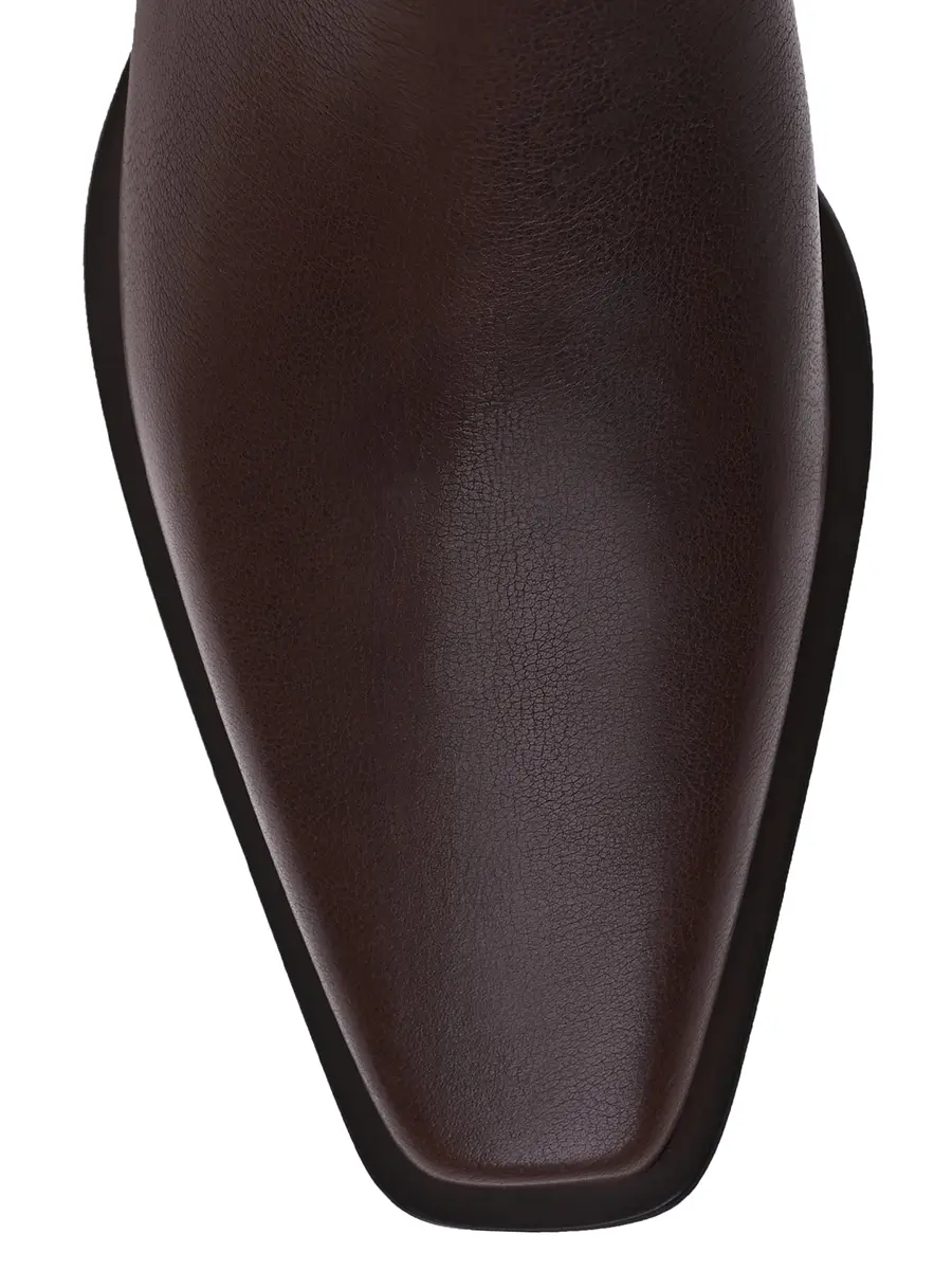 Ботильоны кожаные