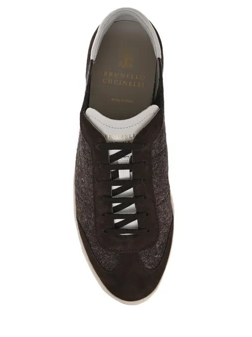 Кеды комбинированные BRUNELLO CUCINELLI