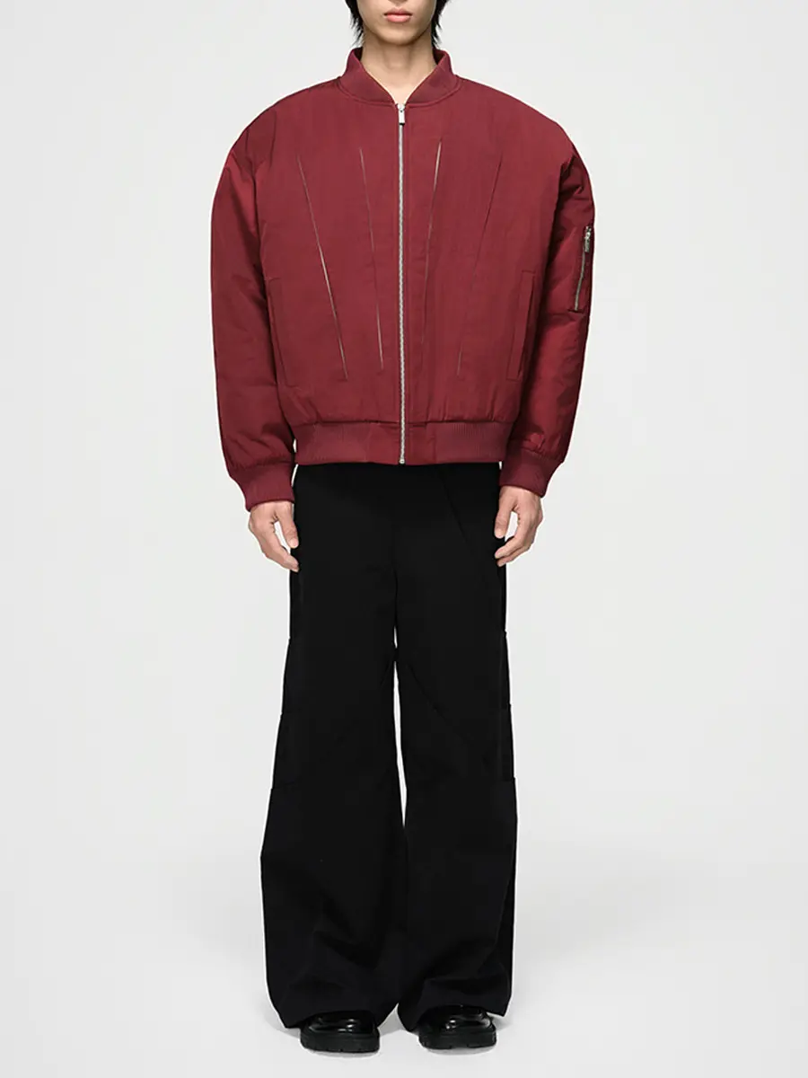 Бомбер однотонный Blood Moon Bomber