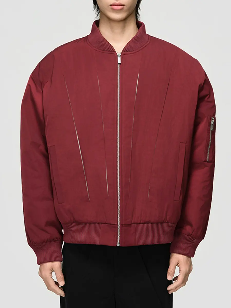 Бомбер однотонный Blood Moon Bomber