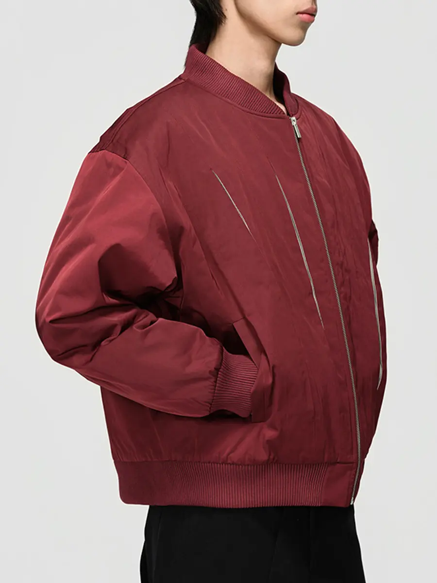 Бомбер однотонный Blood Moon Bomber