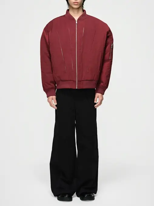 Бомбер однотонный Blood Moon Bomber BERHASM