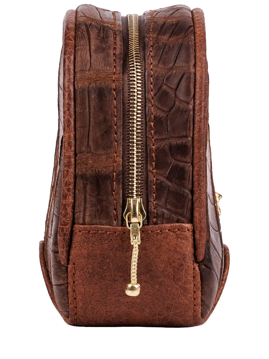 Косметичка из кожи крокодила