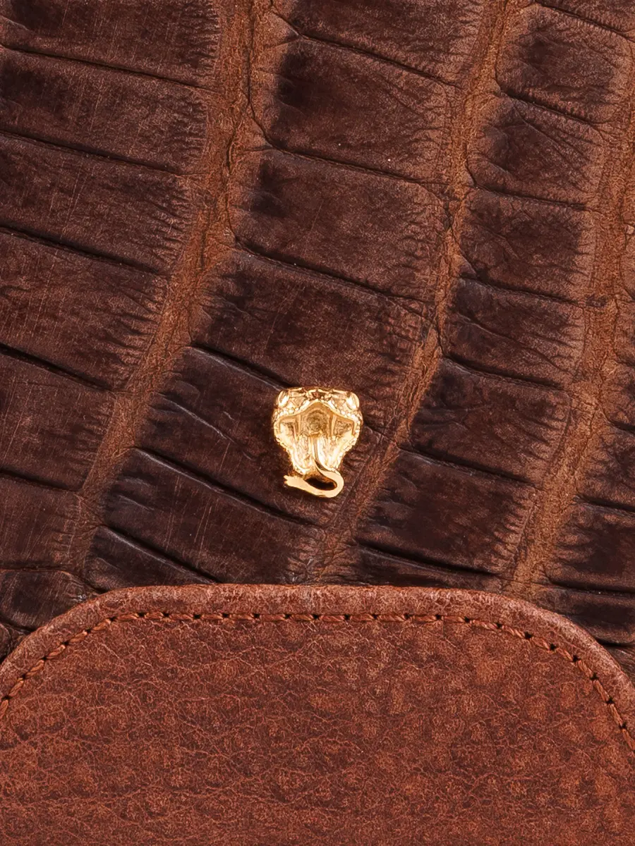 Косметичка из кожи крокодила