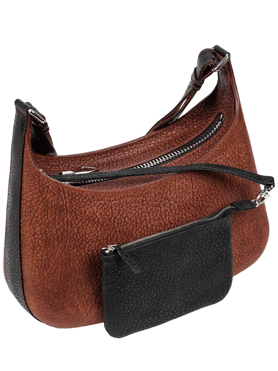 Сумка-хобо кожаная NUWA