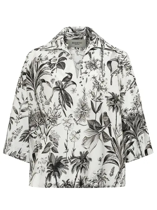 Рубашка хлопковая "Пальма" BESSMENNO