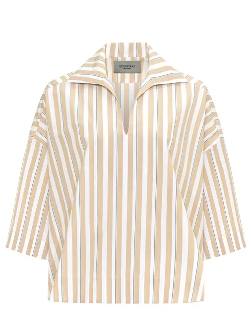 Рубашка хлопковая BESSMENNO