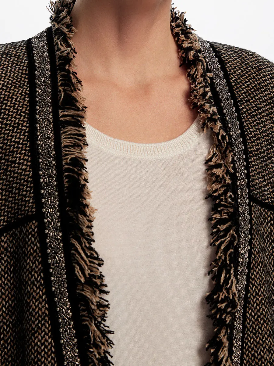 Жакет шерстяной