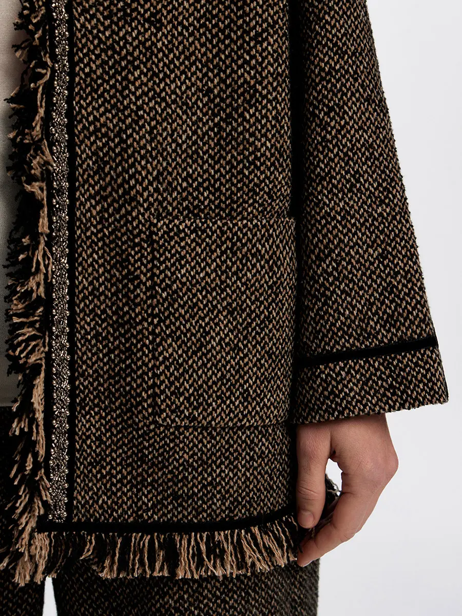 Жакет шерстяной