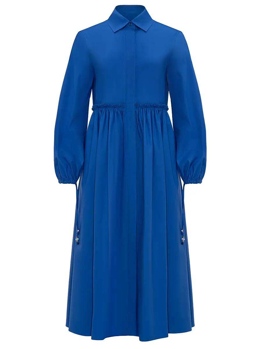 Платье хлопковое с шармами