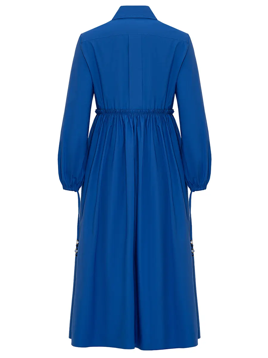 Платье хлопковое с шармами