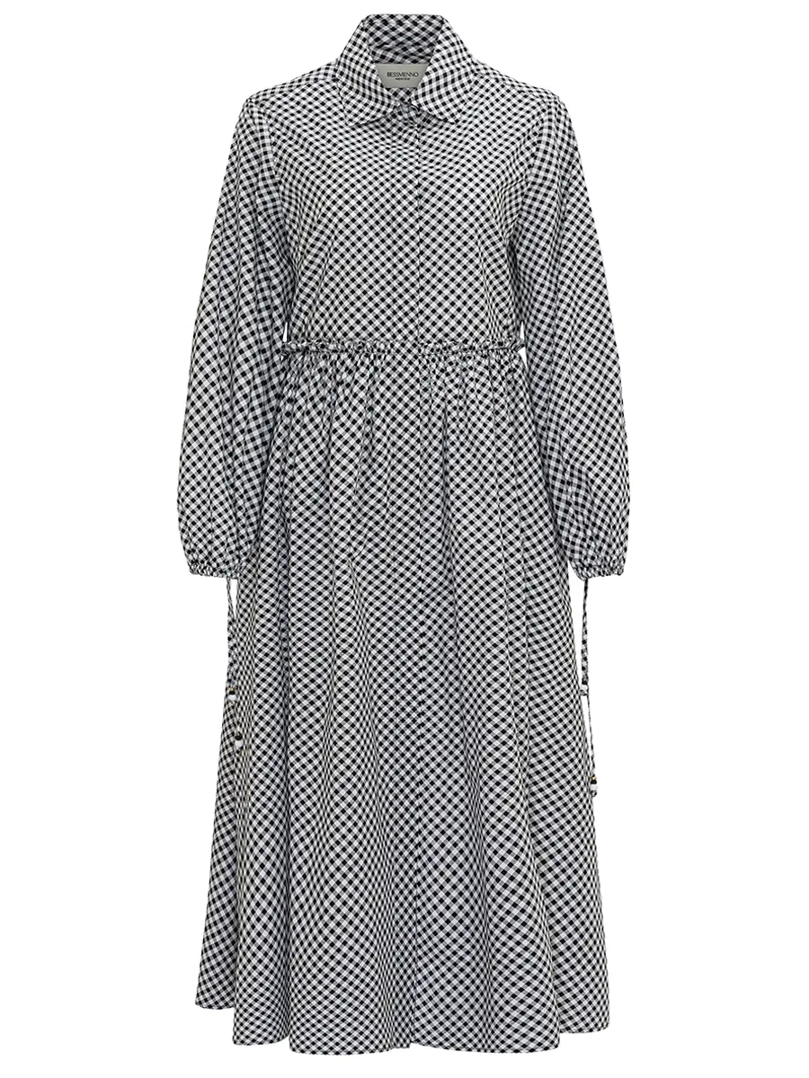 Платье хлопковое "Клетка"