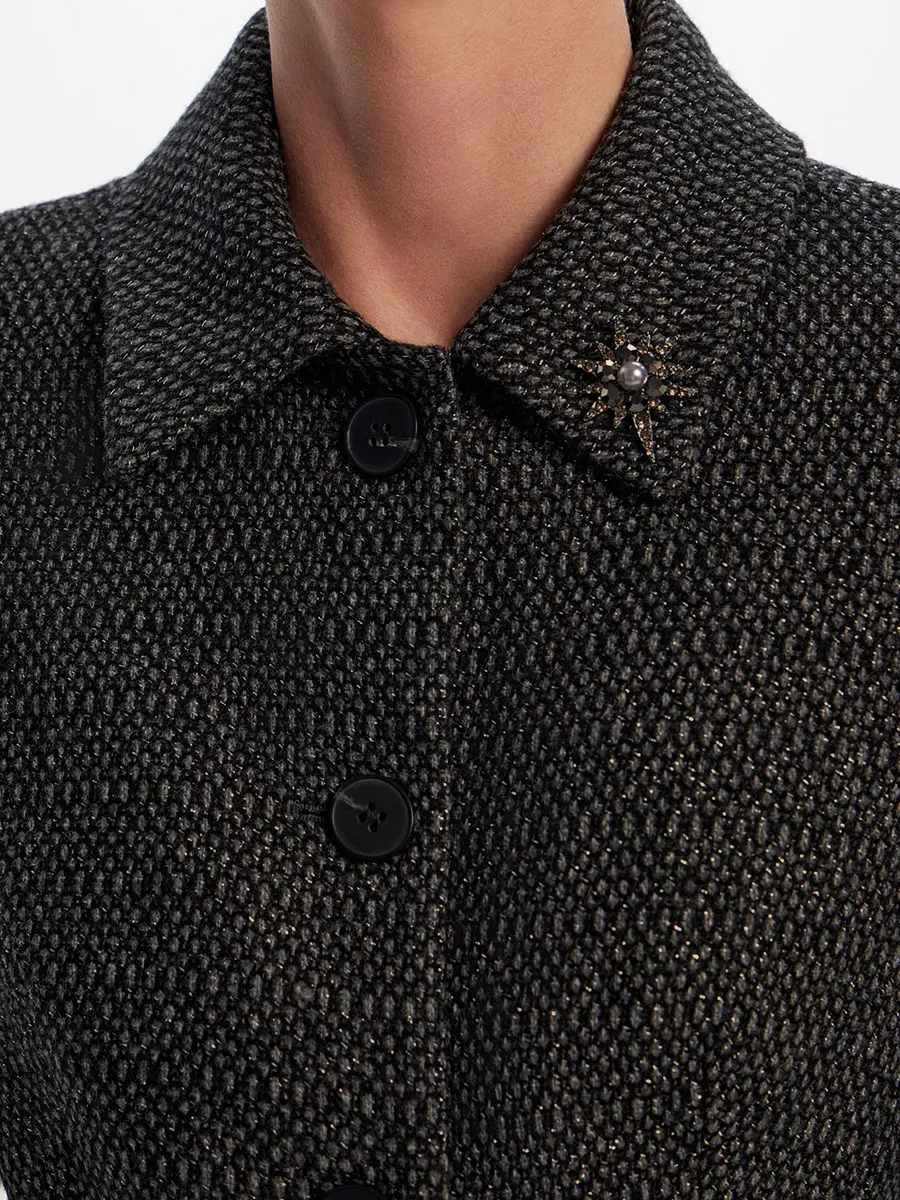 Жакет шерстяной с люрексом