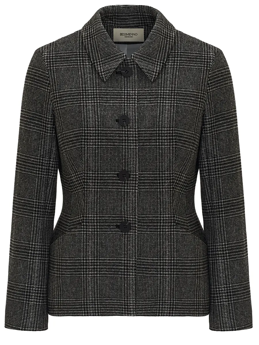 Жакет шерстяной с люрексом