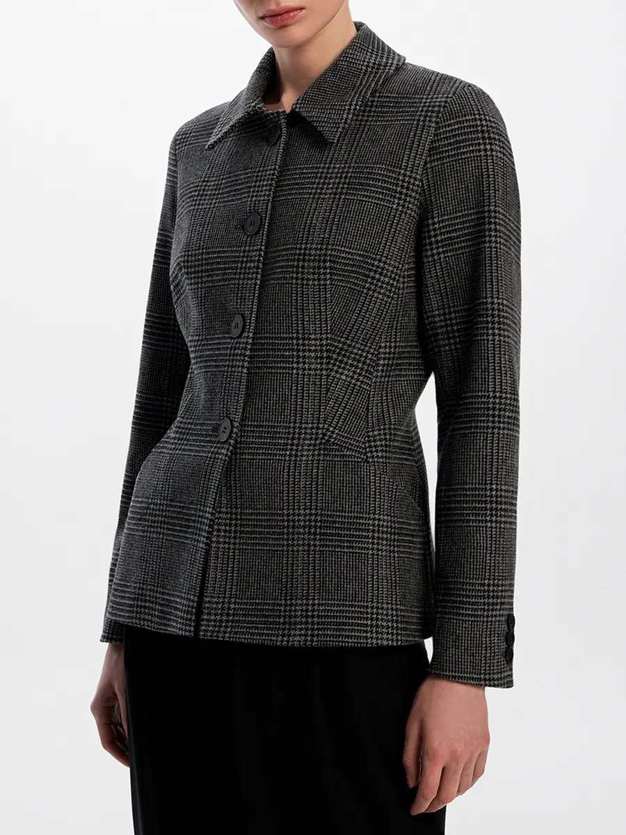 Жакет шерстяной с люрексом