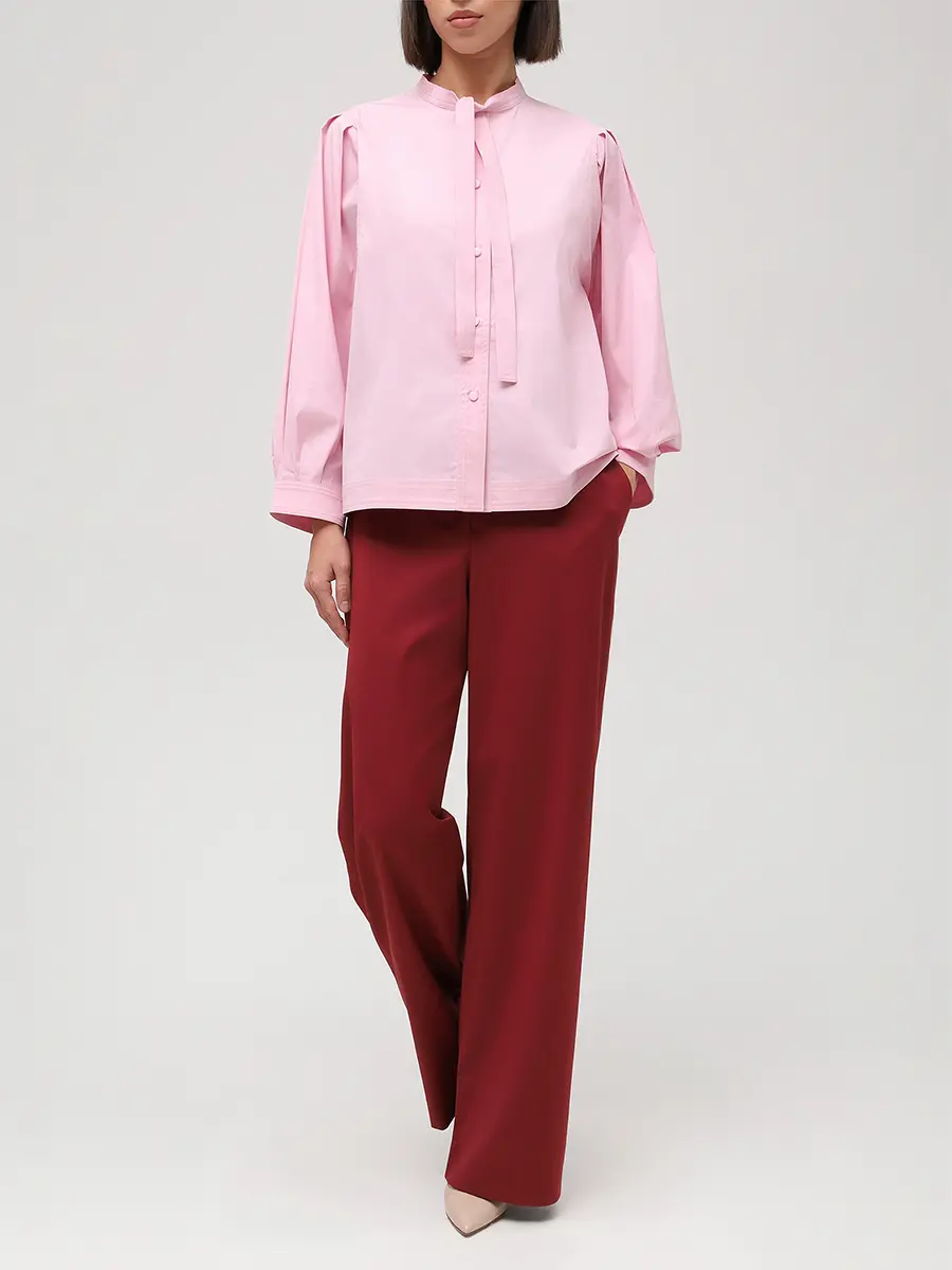 Брюки однотонные