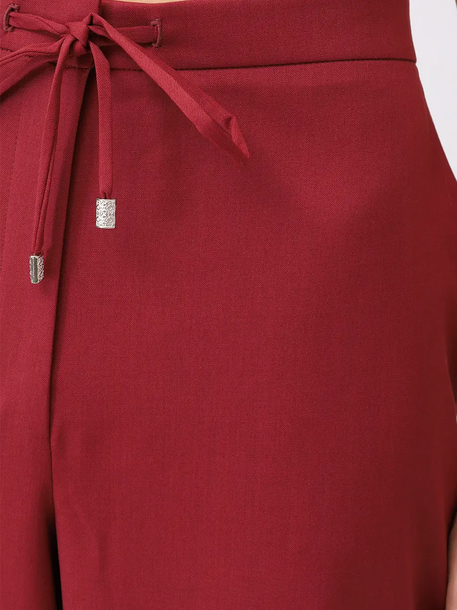 Брюки однотонные