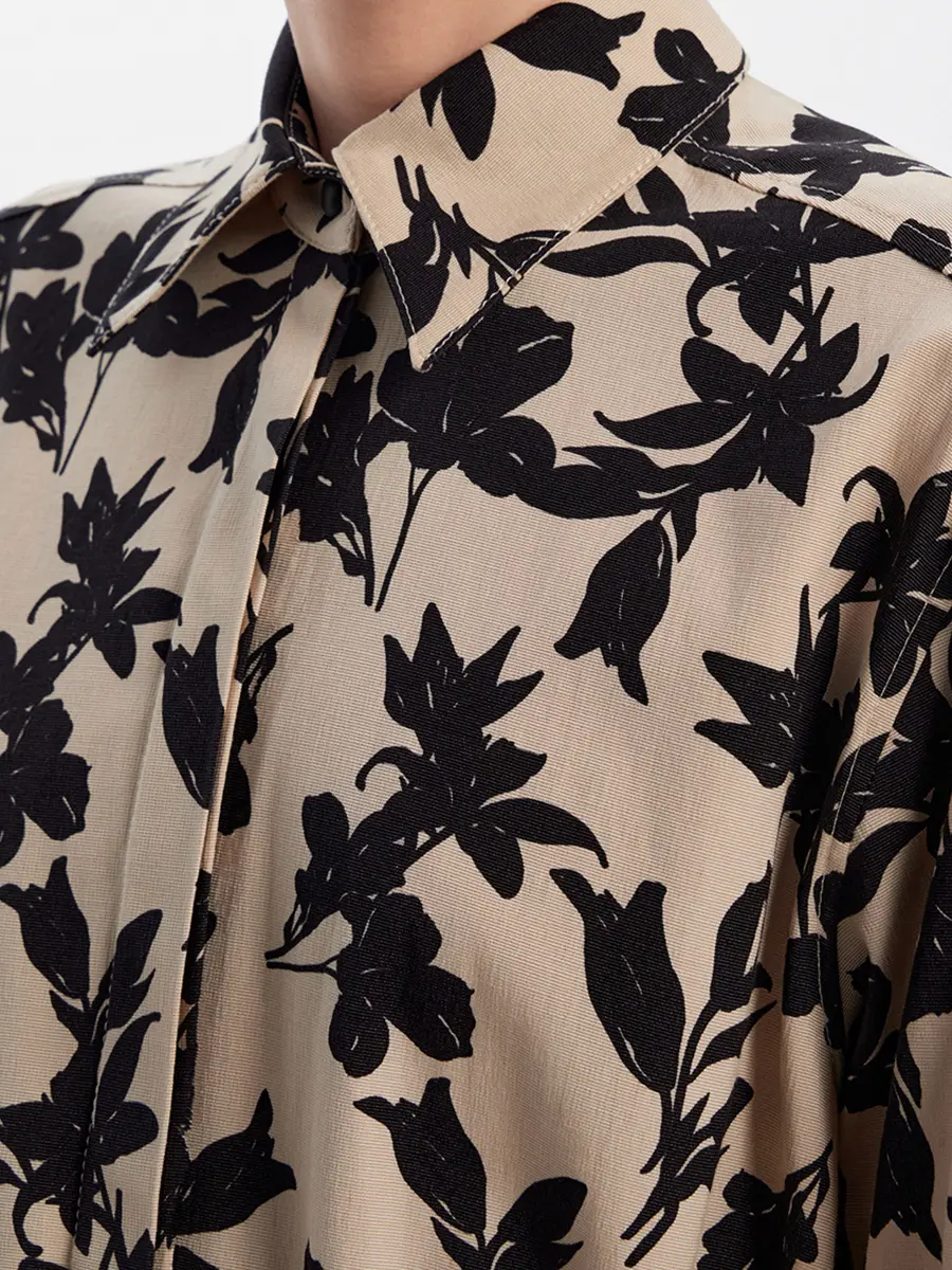 Платье из хлопка и шелка