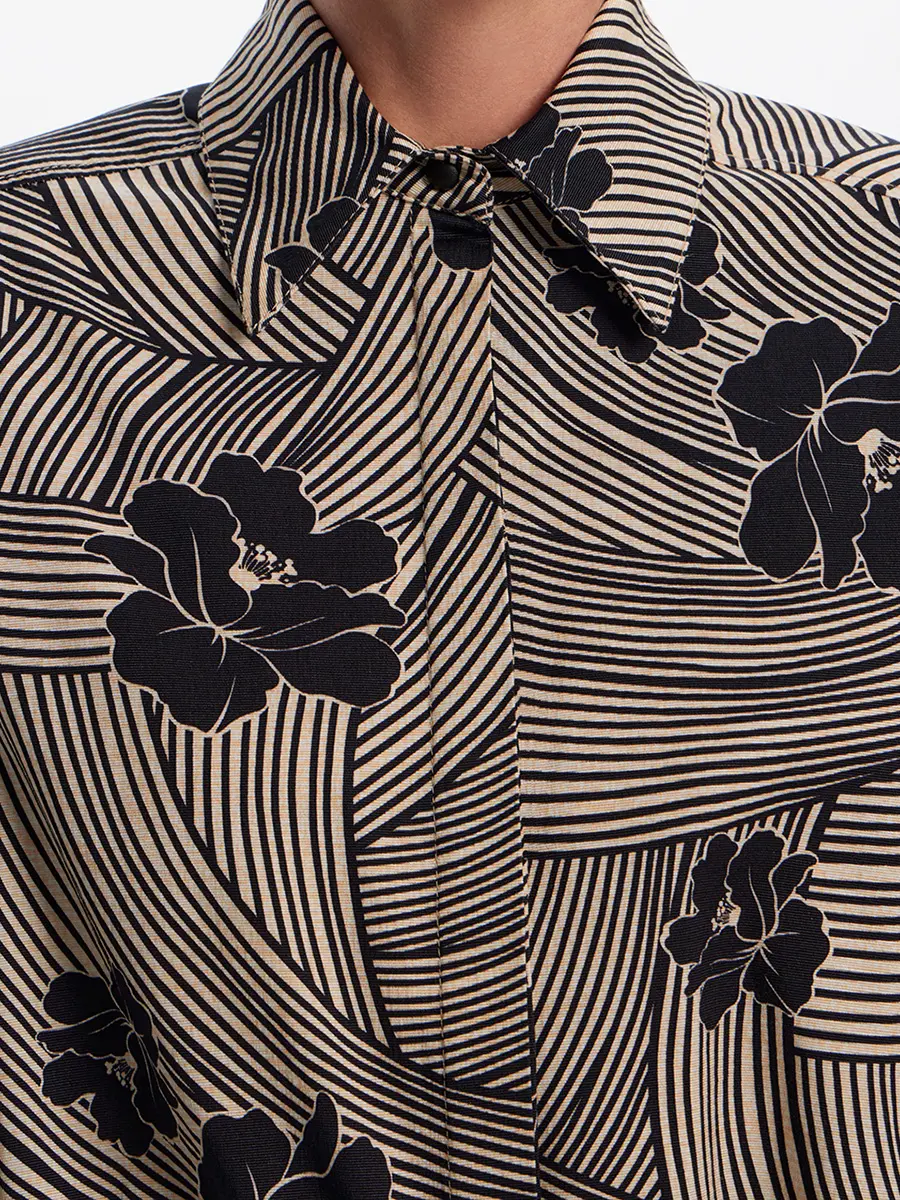 Платье из хлопка и шелка