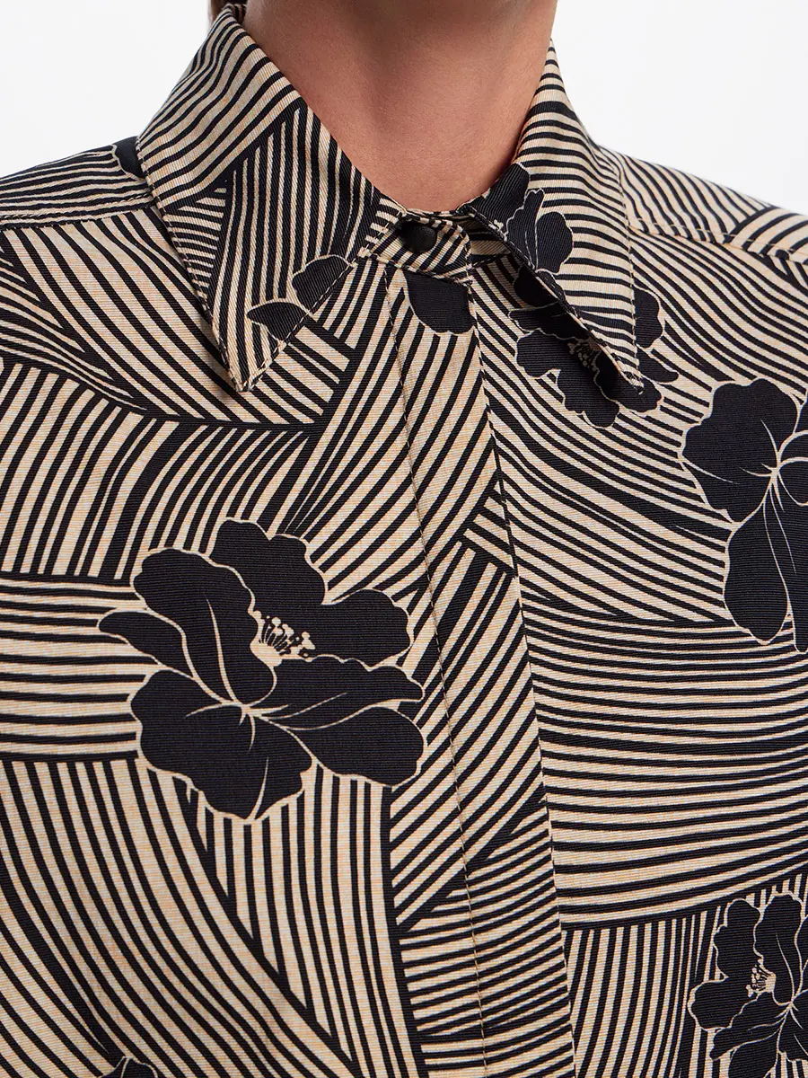 Платье из хлопка и шелка