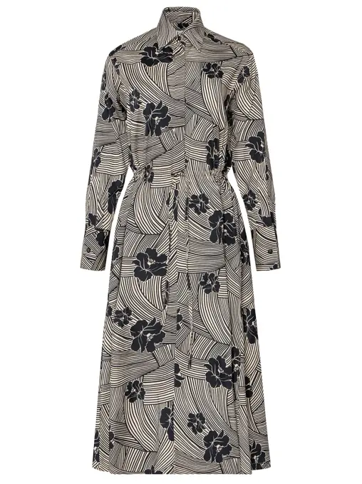 Платье из хлопка и шелка BESSMENNO