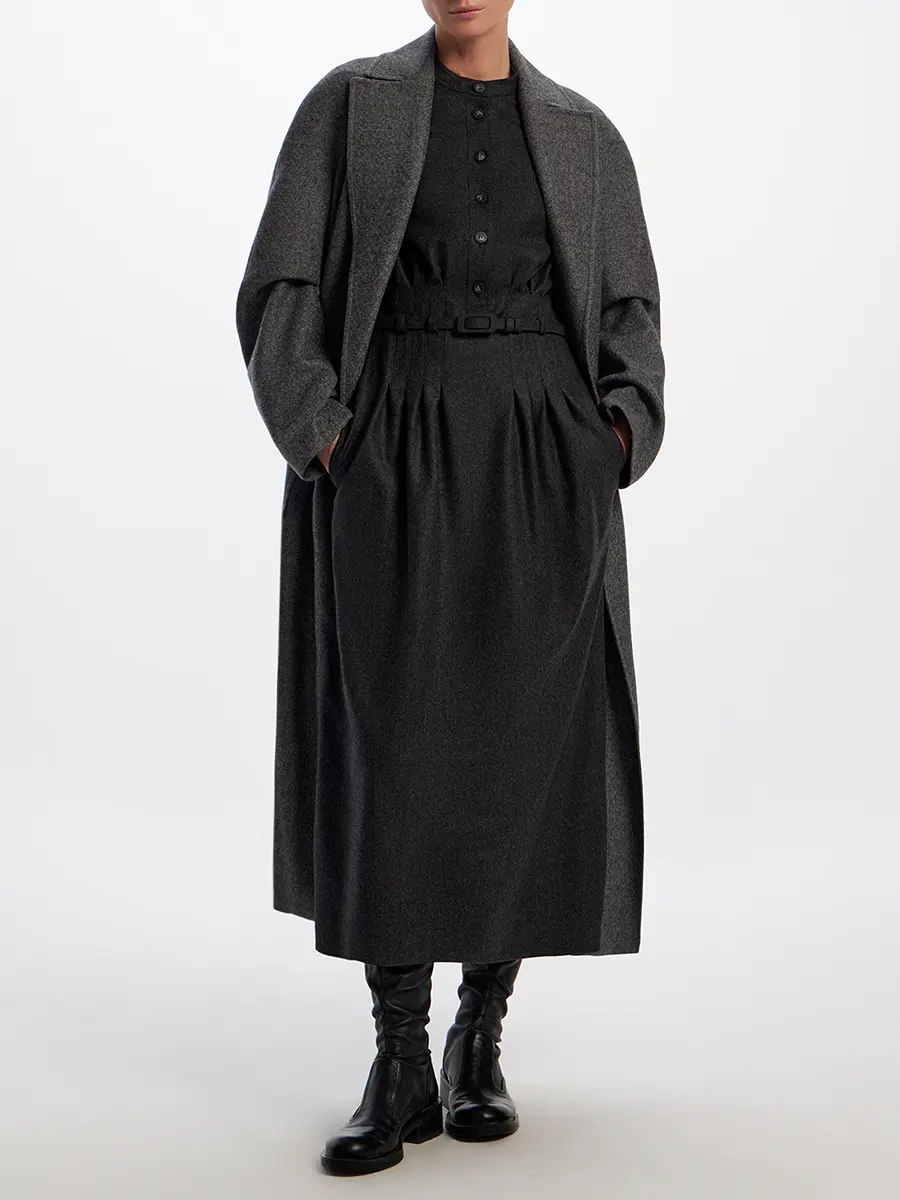 Платье из кашемира и шерсти