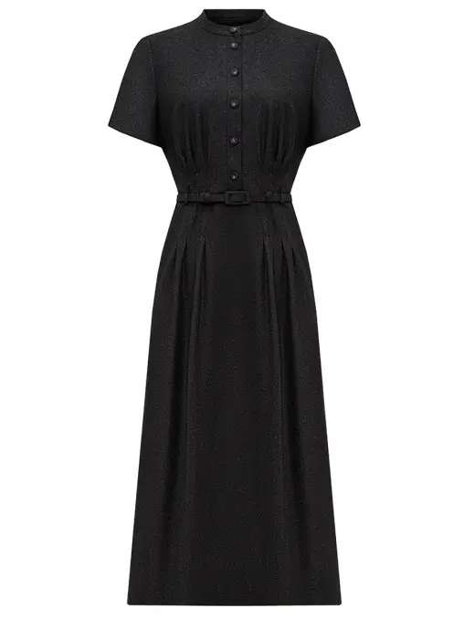 Платье из кашемира и шерсти BESSMENNO