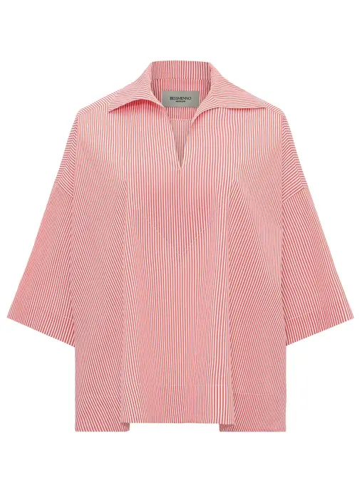 Рубашка хлопковая BESSMENNO