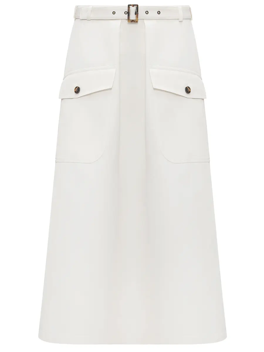 Юбка-сафари хлопковая