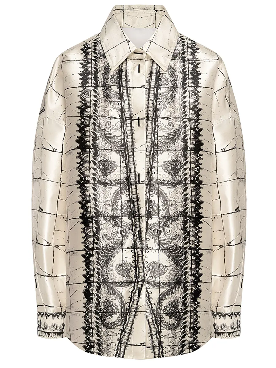 Рубашка шелковая