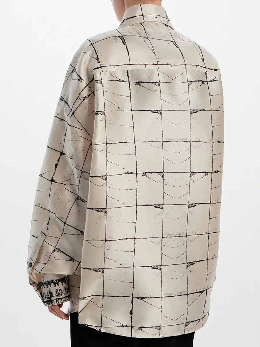 Рубашка шелковая