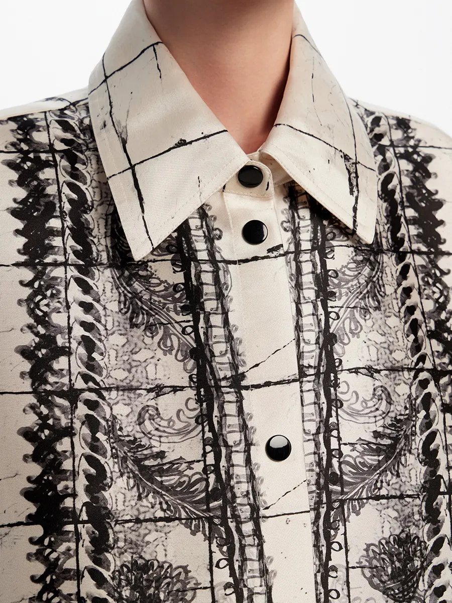 Рубашка шелковая