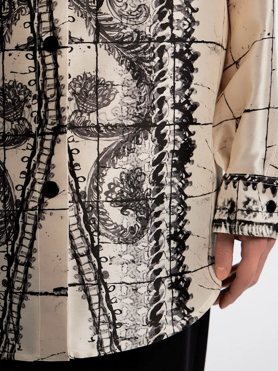 Рубашка шелковая