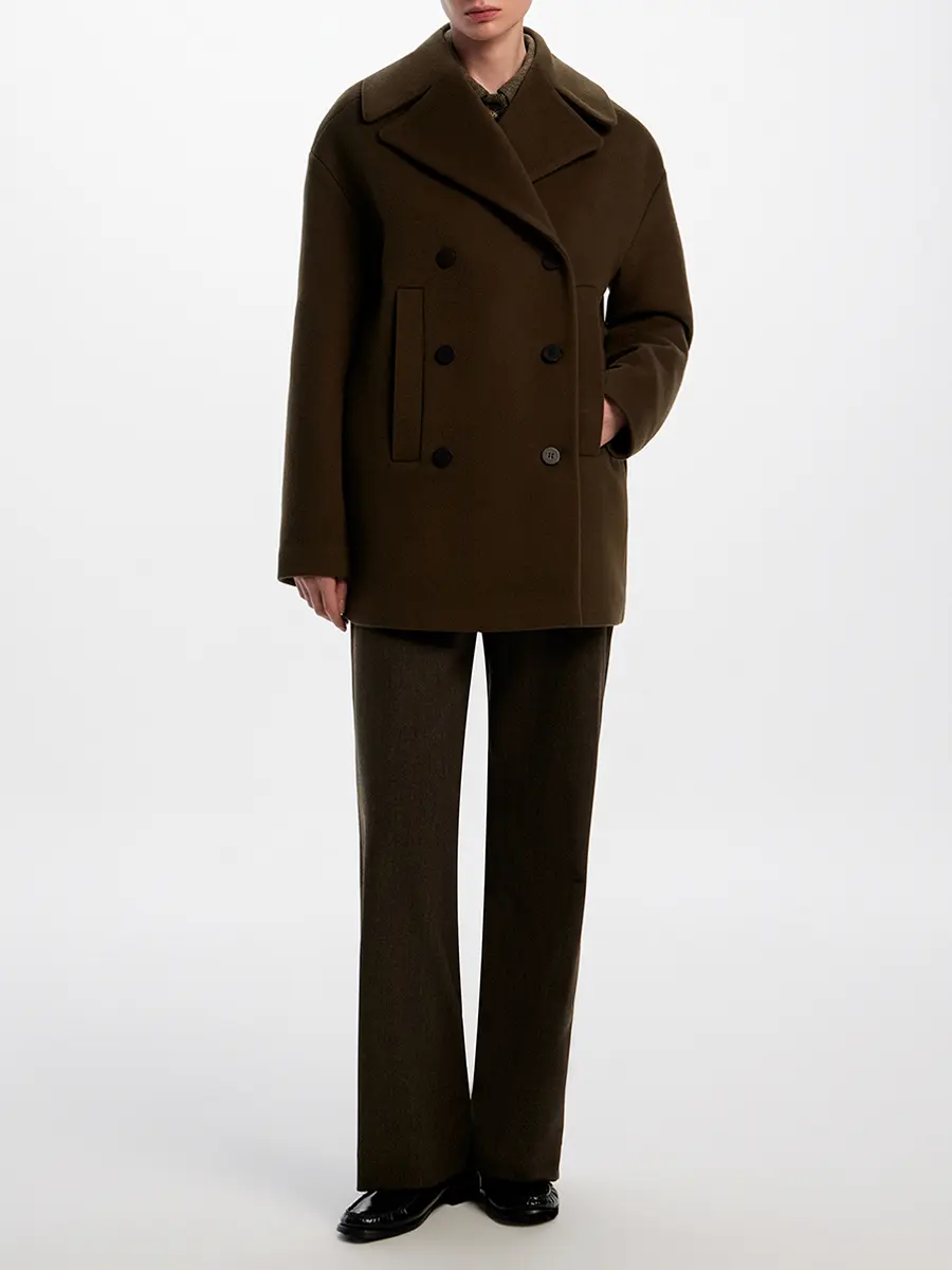 Полупальто шерстяное