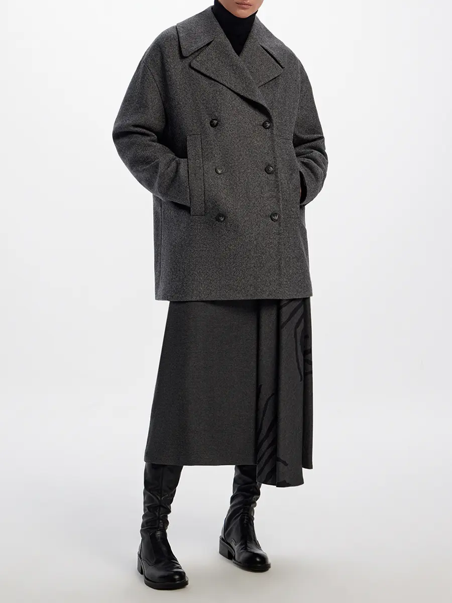 Полупальто шерстяное