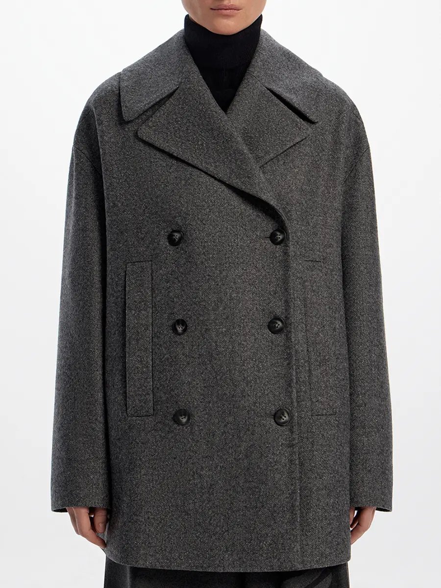 Полупальто шерстяное