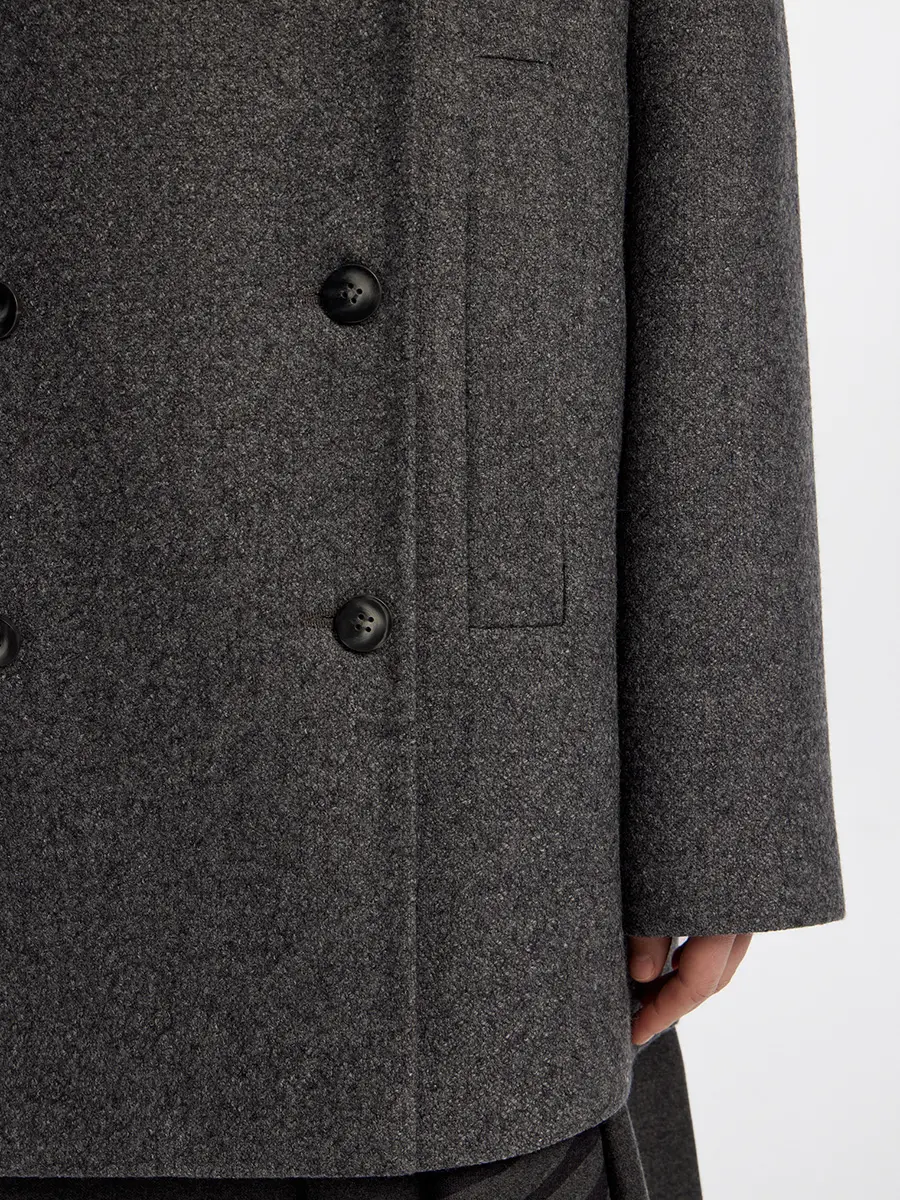 Полупальто шерстяное