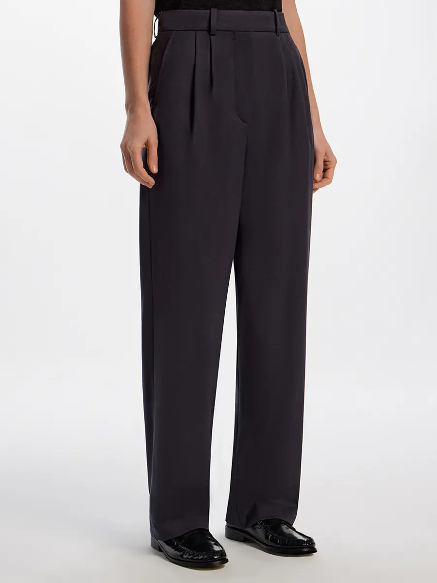 Брюки однотонные