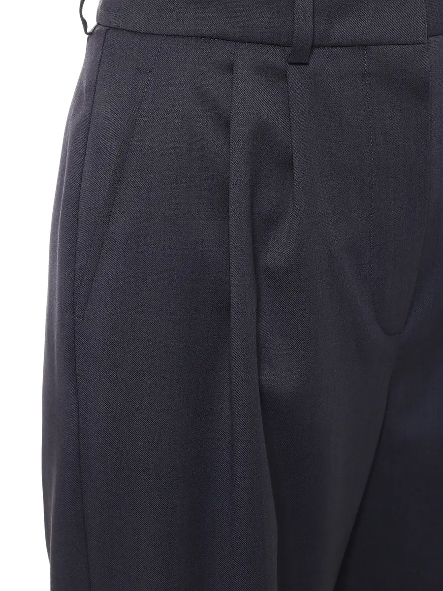 Брюки однотонные