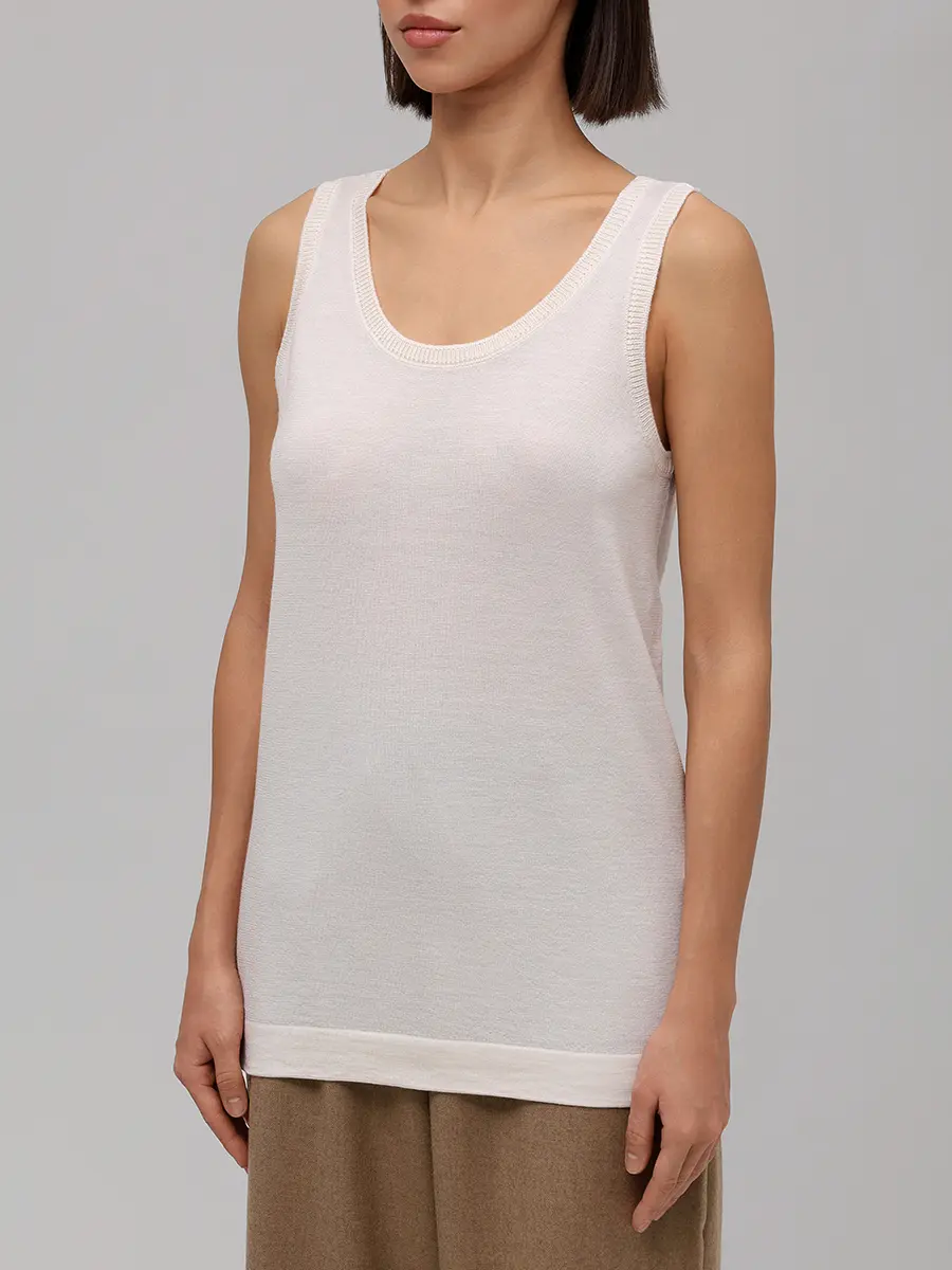 Топ из кашемира и шелка