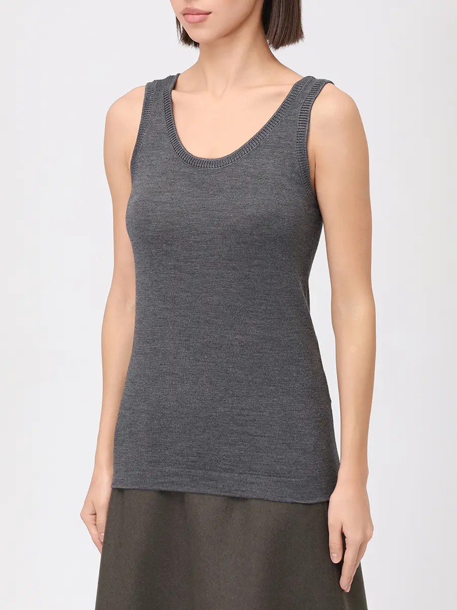 Топ из кашемира и шелка