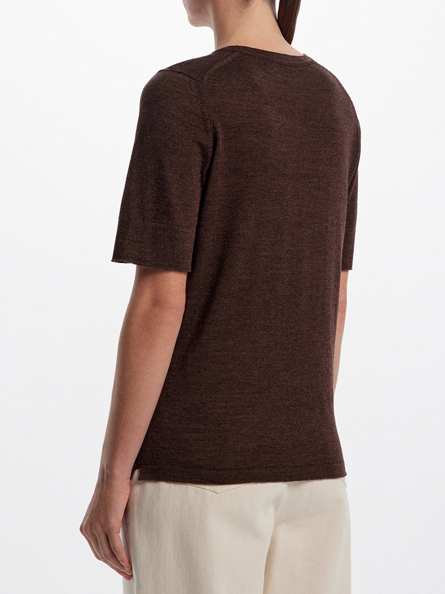 Футболка из кашемира и шелка