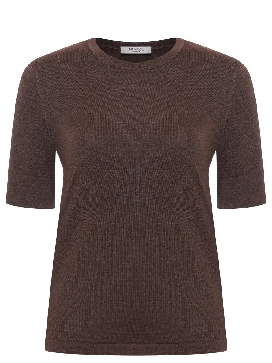 Футболка из кашемира и шелка